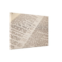 Bible Text Stretched Canvas Print