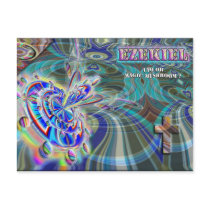 Bible UFO: Ezekiel postcard