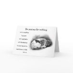 BIBLE VERSE, ANXIETY, COMFORT: PENCIL ART:puppy Greeting Cards