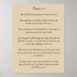 Bible Verse Artwork, Psalm 23 Poster