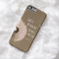 Bible Verse: God is within her, she will not fall iPhone 6 Case