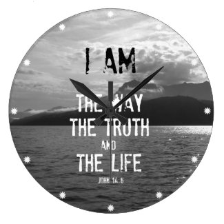 Bible Verse: I am the Way, Truth, Life Clock