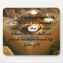 Bible Verse John 3 16 mousepad