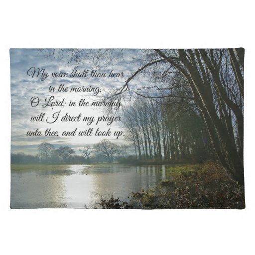 Bible Verse Scripture Prayer Cloth Placemat | Zazzle