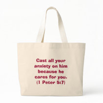 Bible Verse Series - Cast all your anxiety on him  bags