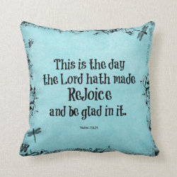 Bible Verse This is the Day the Lord hath Made Throw Pillow