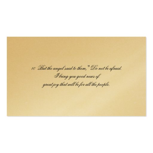 Bible Verse Vintage Card Business Card Templates (back side)