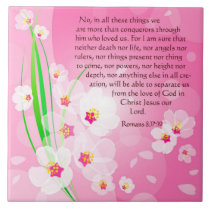 Bible Verses About Love - Romans 8:37-39 Tiles