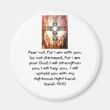 Bible Verses Inspirational Quote Isaiah 41:10 Refrigerator Magnet