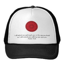 Bible Verses Inspirational Quote Psalm 32:8 Mesh Hat