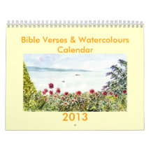 'Bible Verses & Watercolours' Calendar