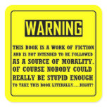 Bible Warning Label Sticker