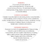 Bible Warning Label Round Sticker