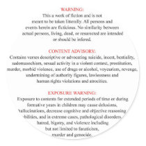 Bible Warning Label stickers by devilshighlighter Bible Warning Label stickers