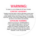 Bible Warning Sticker