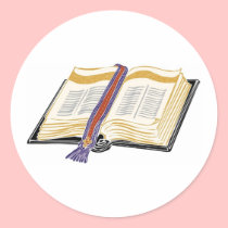 Bible with Woven Bookmark stickers by White_Wedding Bible with Woven Bookmark stickers