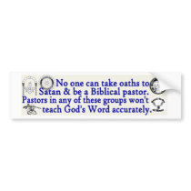 Biblical pastors bumper stickers
