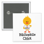 Bibliophile Chick Button