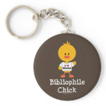 Bibliophile Chick Keychain