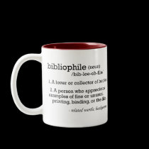 bibliophile, defined mugs