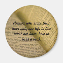 bibliophile fridge magnets
