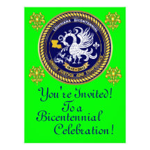 Bicentennial 6.5" x 8.75"  Important Notes Below Personalized Invite