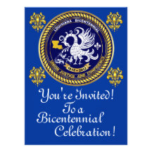 Bicentennial 6.5" x 8.75"  Important Notes Below Custom Invite