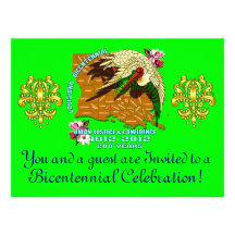 Bicentennial 8.75" x 6.5"  Important Notes Below Personalized Announcement