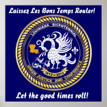 Bicentennial Louisiana 20 X 20 Party See Notes Posters