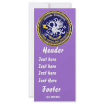 Bicentennial Louisiana Mardi Gras Party See Notes Rack Card Template