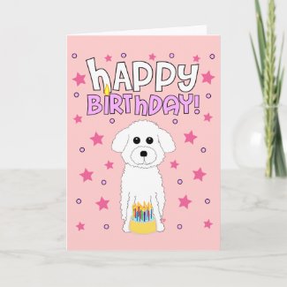 Bichon Birthday card