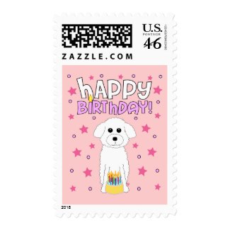Bichon Birthday stamp