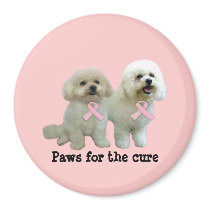 Bichon  Breast Cancer Magnet