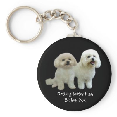 Bichon Buddies Keychain by normagolden