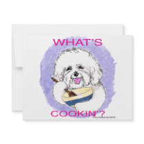 Bichon Cook Custom Invites