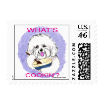 Bichon Cook Postage Stamp
