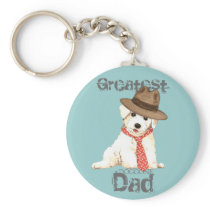 Bichon Dad Key Chain