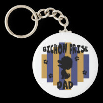 Bichon Dad Keychain keychains