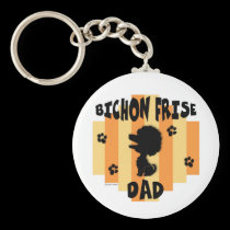 Bichon Dad Keychain keychains