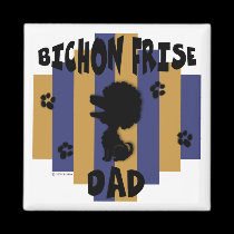 Bichon Dad Magnet magnets