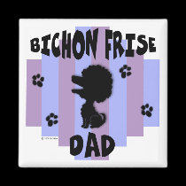 Bichon Dad Magnet magnets