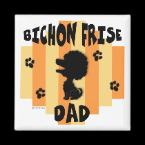 Bichon Dad Magnet magnets