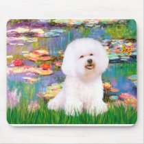 Bichon Frise 1 - Lilies 2 Mouse Pads