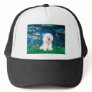 Bichon Frise 1 - Lilies #5 Hat