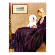 Bichon Frise 1 - Whistlers Mother Postcard