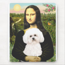 Bichon Frise 2R - Mona Lisa Mouse Mat