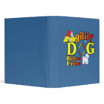 Bichon Frise Agility 3 Ring Binders