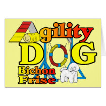 Bichon Frise Agility Gifts Card