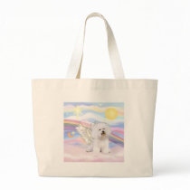 Bichon Frise Angel Canvas Bags