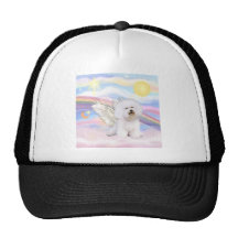 Bichon Frise Angel Mesh Hat